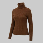 Women's Cable-Knit Turtleneck Sweater
