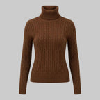 Women's Cable-Knit Turtleneck Sweater
